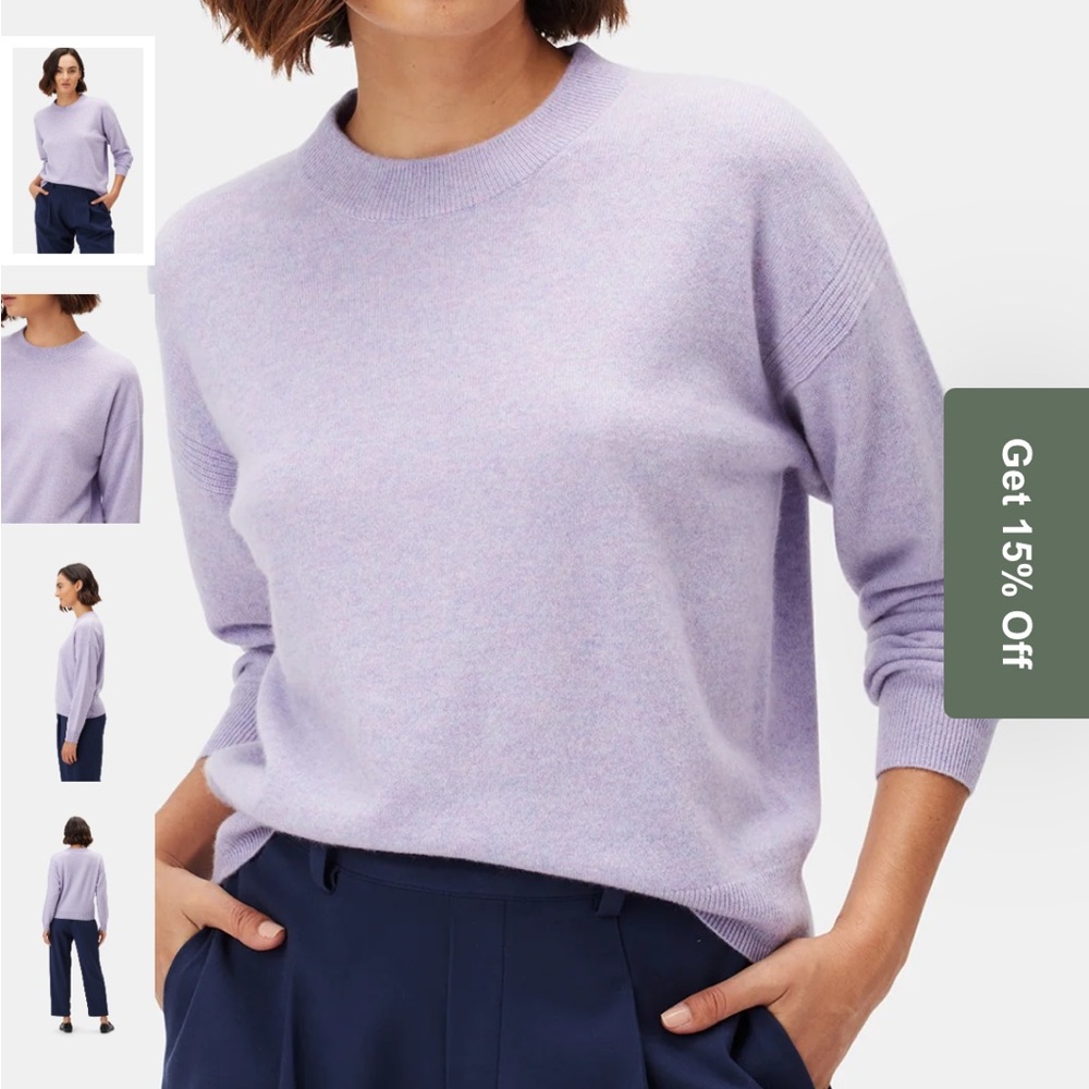 Amour Vert Pearl Cashmere Sweater